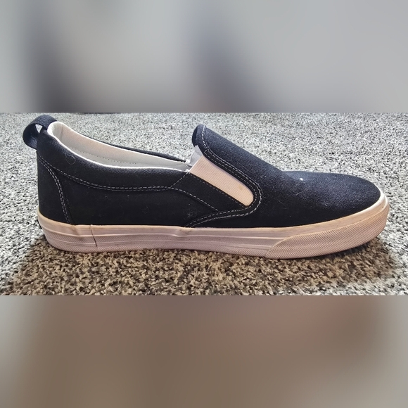 SOLD Taos Rubber Soul slip-on Canvas Black sneakers womens size 10 - Picture 7 of 12
